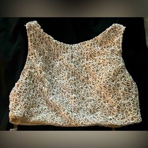 Sequin Webbed Halter top